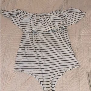 Jcrew Stripped Bodysuit